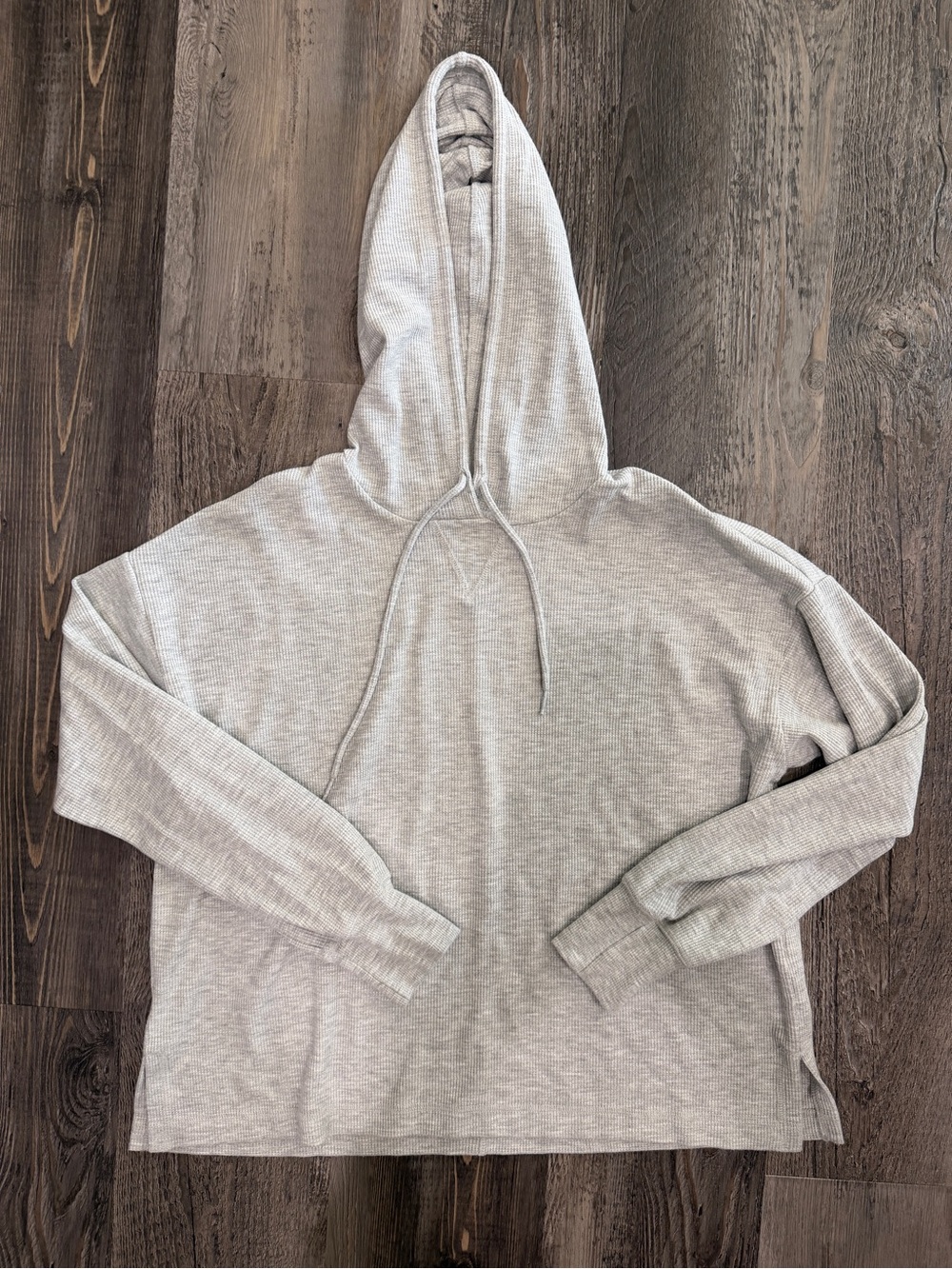 American Eagle Light Gray Hooded Pullover, Women’s Size Small